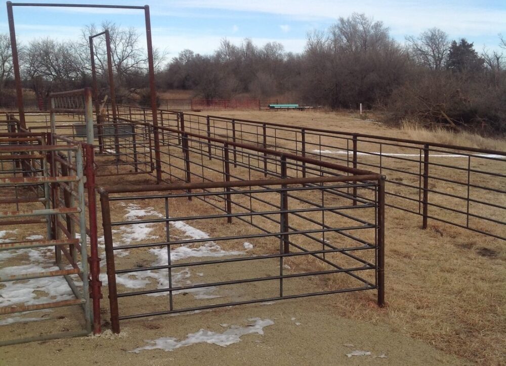 Steel Corrals and Custom Livestock Fences in Kansas - Wells Fencing